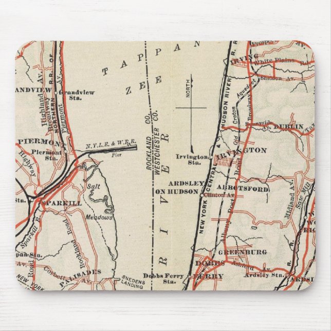 Mousepad Estradas de bicicleta em Nova York e Connticut 7 (Frente)