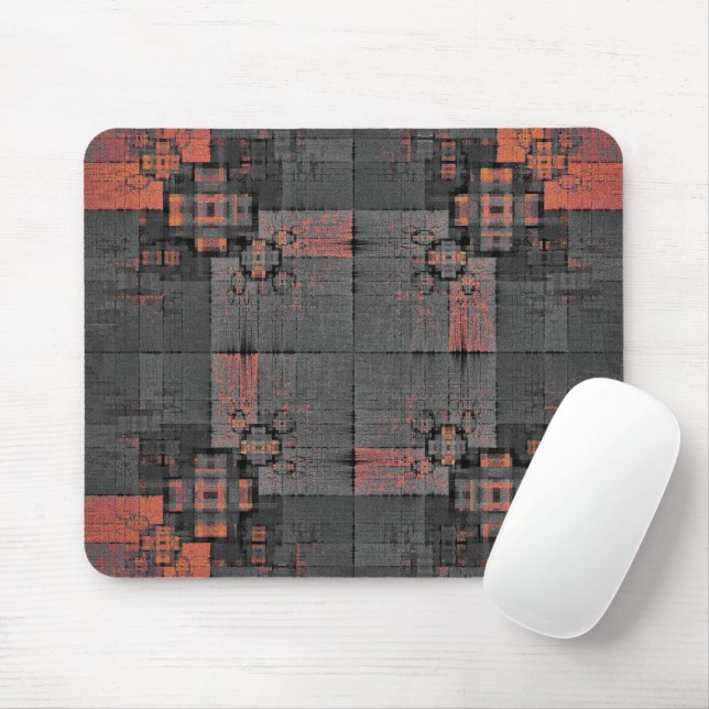 Mousepad Estradas de laranja e Cinza (Com mouse)