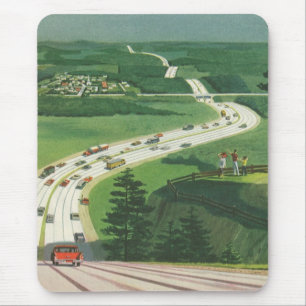 Mousepad Estradas Panorâmicas Americanas Antigas, Viagem de
