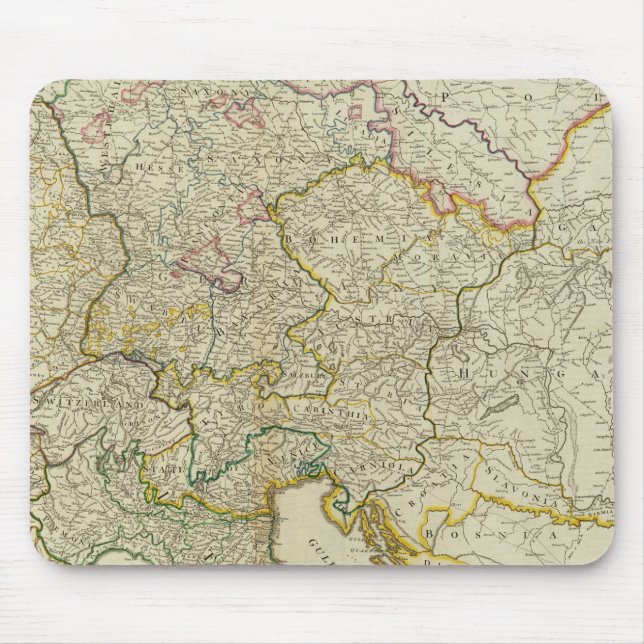 Mousepad Estradas Postas Alemanha, Hungria (Frente)