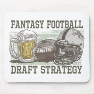 Mousepad Estratégia do esboço do futebol da fantasia