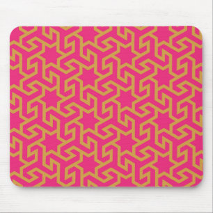 Mousepad Estrela árabe teste padrão dado forma