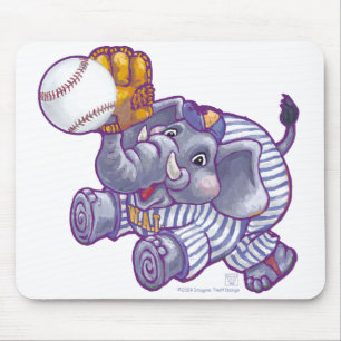 Mousepad Estrela de Basebol Elefante