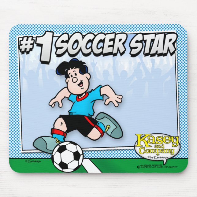 Mousepad Estrela de futebol (Frente)
