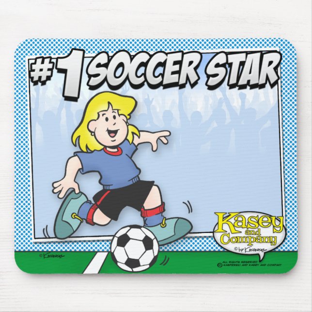 Mousepad Estrela de futebol (Frente)