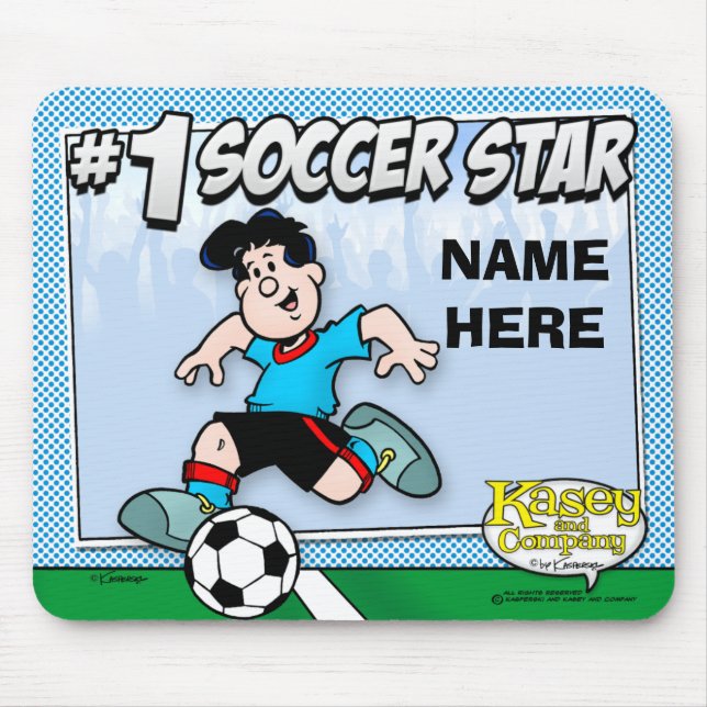 Mousepad Estrela de futebol (Frente)