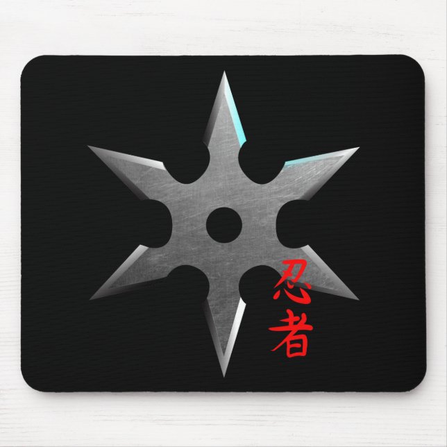 Mousepad Estrela de jogo de Ninja (Frente)