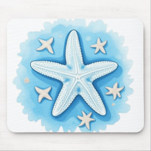 Mousepad Estrela-do-mar em Azul