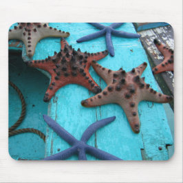 Mousepad Estrela-do-mar tropical e colorida