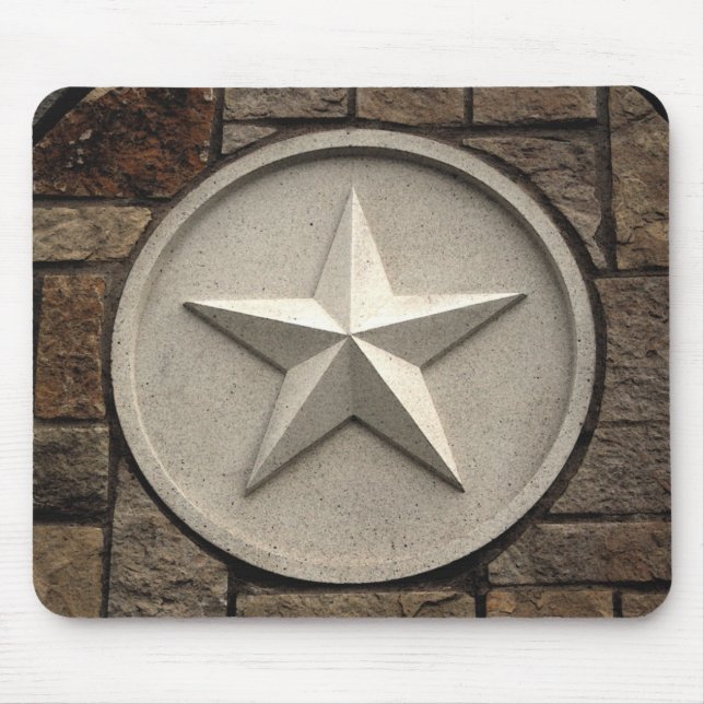 Mousepad Estrela do PM Texas da pedra (Frente)
