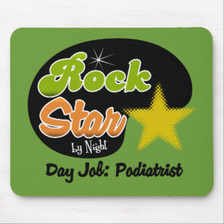 Mousepad Estrela do rock em a noite - Podiatrist do