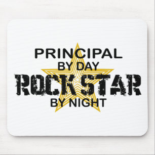 Mousepad Estrela do rock principal em a noite
