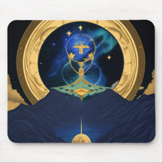 Mousepad estrela e lua