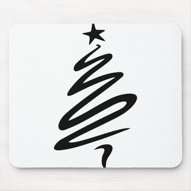 Mousepad Estrela Fir de Natal Estilizada Três Árvores (Frente)
