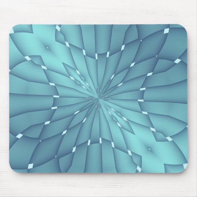Mousepad Estrela Metálica Azul e Turquesa (Frente)