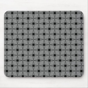 Mousepad Estrela pontilhada retro Mousepad, cinza