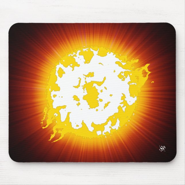 Mousepad Estrela queimada (Frente)
