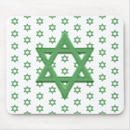 Mousepad Estrela Verde de Davi Sem Costura