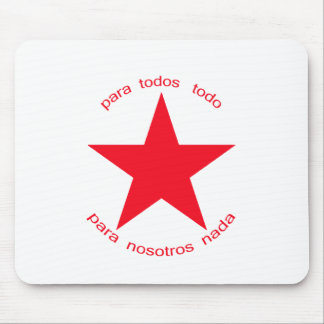 Mousepad Estrela vermelha Zapatista