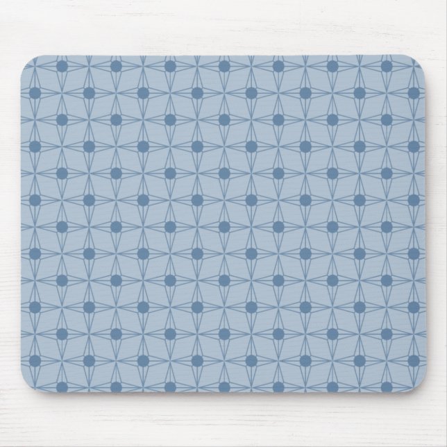 Mousepad Estrelado Retroativo, Azul (Frente)