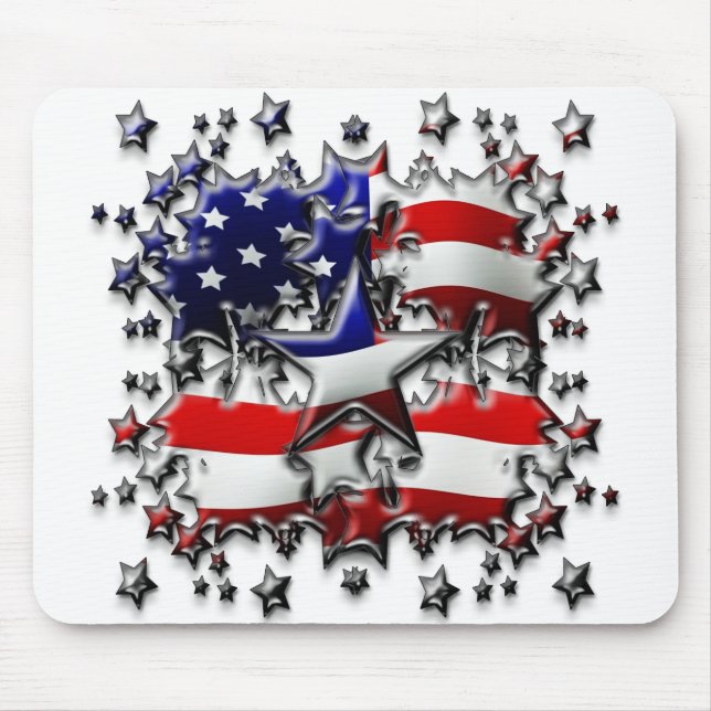 Mousepad Estrelas americanas (Frente)