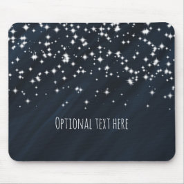 Mousepad Estrelas Azuis e Brilhantes Elegante Glamour