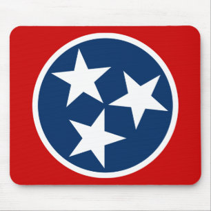 Mousepad Estrelas brancas de Sinalizador do Tennessee