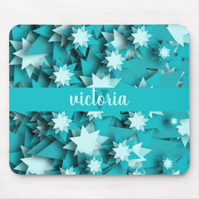 Mousepad Estrelas Chic Monogramadas (Frente)