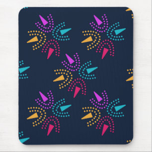 Mousepad estrelas coloridas modernas - azul marinho