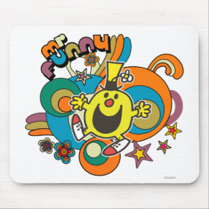 Mousepad Estrelas coloridas & redemoinhos do Sr. Engraçado