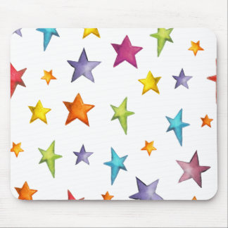 Mousepad Estrelas de cores aquáticas