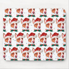 Mousepad Estrelas de Natal do Cachorro Podengo Português