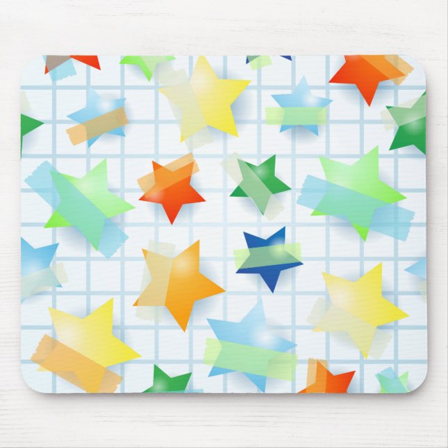 Mousepad Estrelas de papel, bocal (Frente)