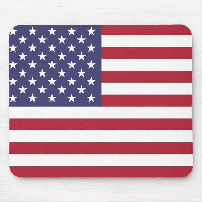 Mousepad Estrelas de Sinalizador Americanas e faixas (Frente)
