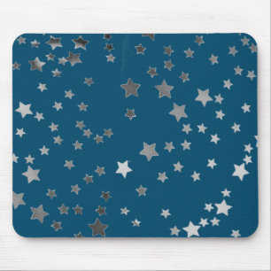 Mousepad Estrelas dispersadas no azul