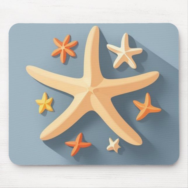 Mousepad Estrelas-do-mar e as Pequenas (Frente)