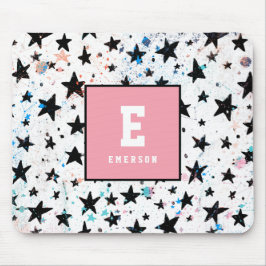 Mousepad estrelas e padrão de astronomia espacial divertida