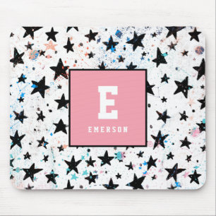 Mousepad estrelas e padrão de astronomia espacial divertida