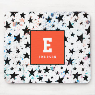 Mousepad estrelas e padrão de astronomia espacial divertida