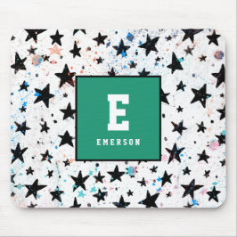 Mousepad estrelas e padrão de astronomia espacial divertida
