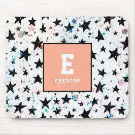 Mousepad estrelas e padrão de astronomia espacial divertida