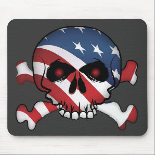 Mousepad Estrelas e Stripes - Caveira