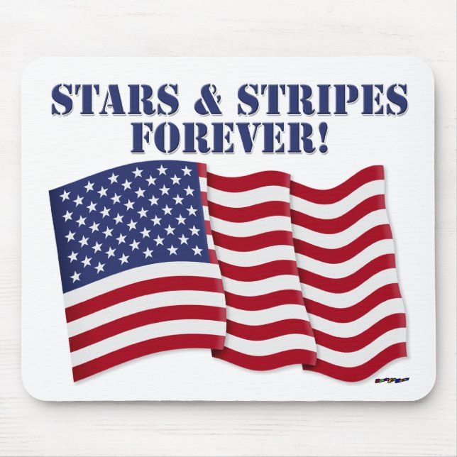 MOUSEPAD ESTRELAS E STRIPES PARA SEMPRE! (Frente)