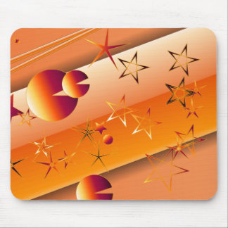 Mousepad Estrelas Laranja