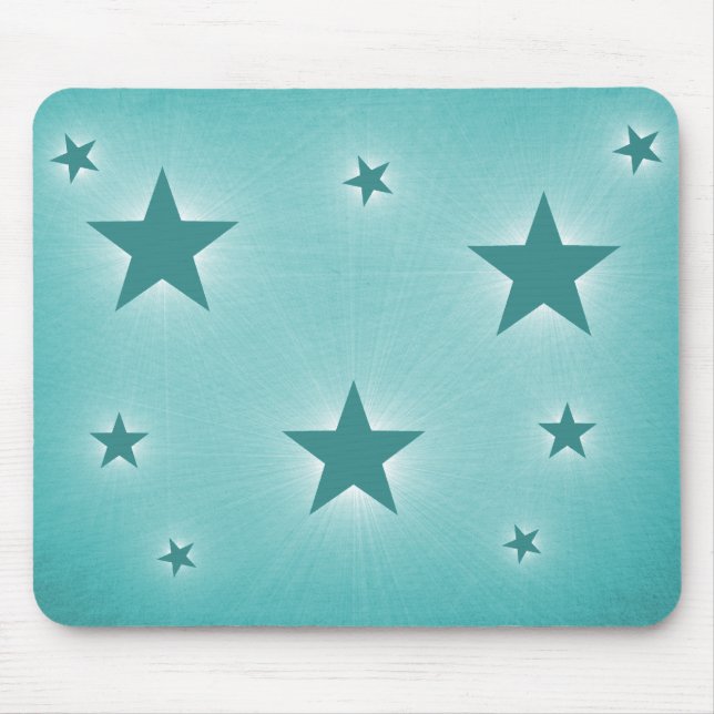 Mousepad Estrelas no Bocal da Noite, Teal (Frente)