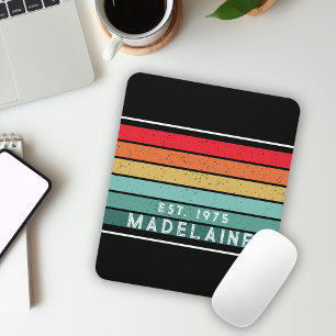 Mousepad Estrias Coloridas Retrovisuais a Preto