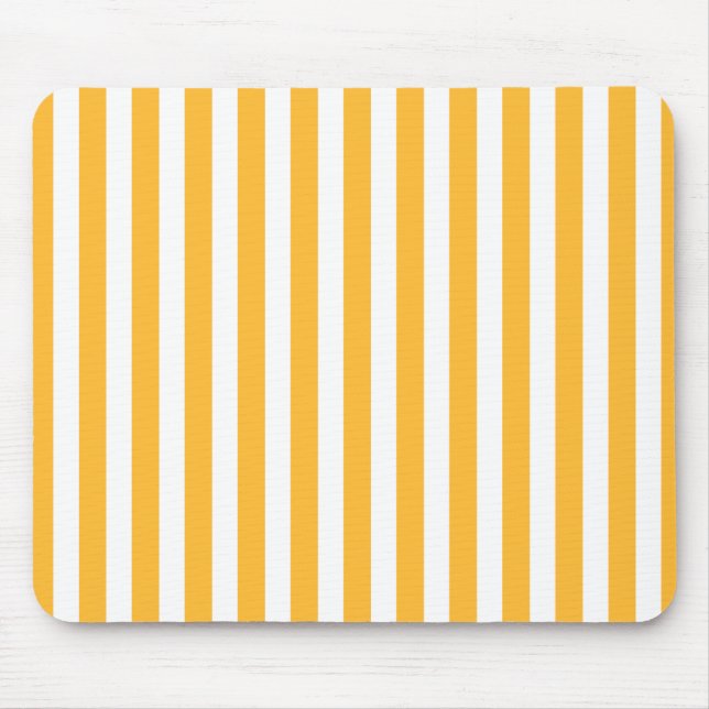 Mousepad Estrias de doces, amarelas e brancas, ensolaradas (Frente)