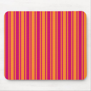 Mousepad Estrias de doces cor-de-rosa e laranja