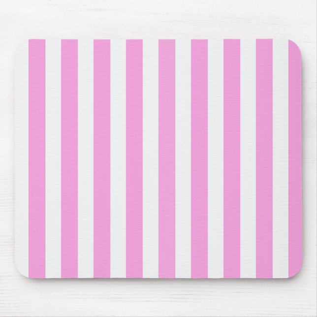 Mousepad Estrias doces brancas e rosadas (Frente)