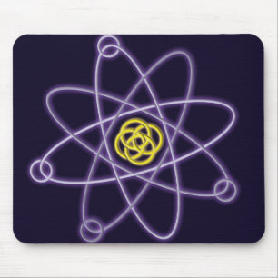 Mousepad Estrutura Atômica de Ouro e Prata Ciência